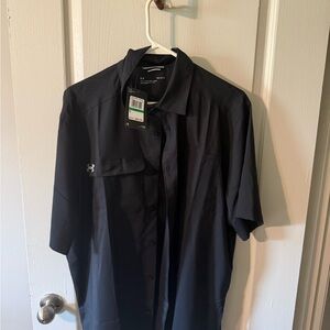Under Armour Black Casual Button Down Shirt